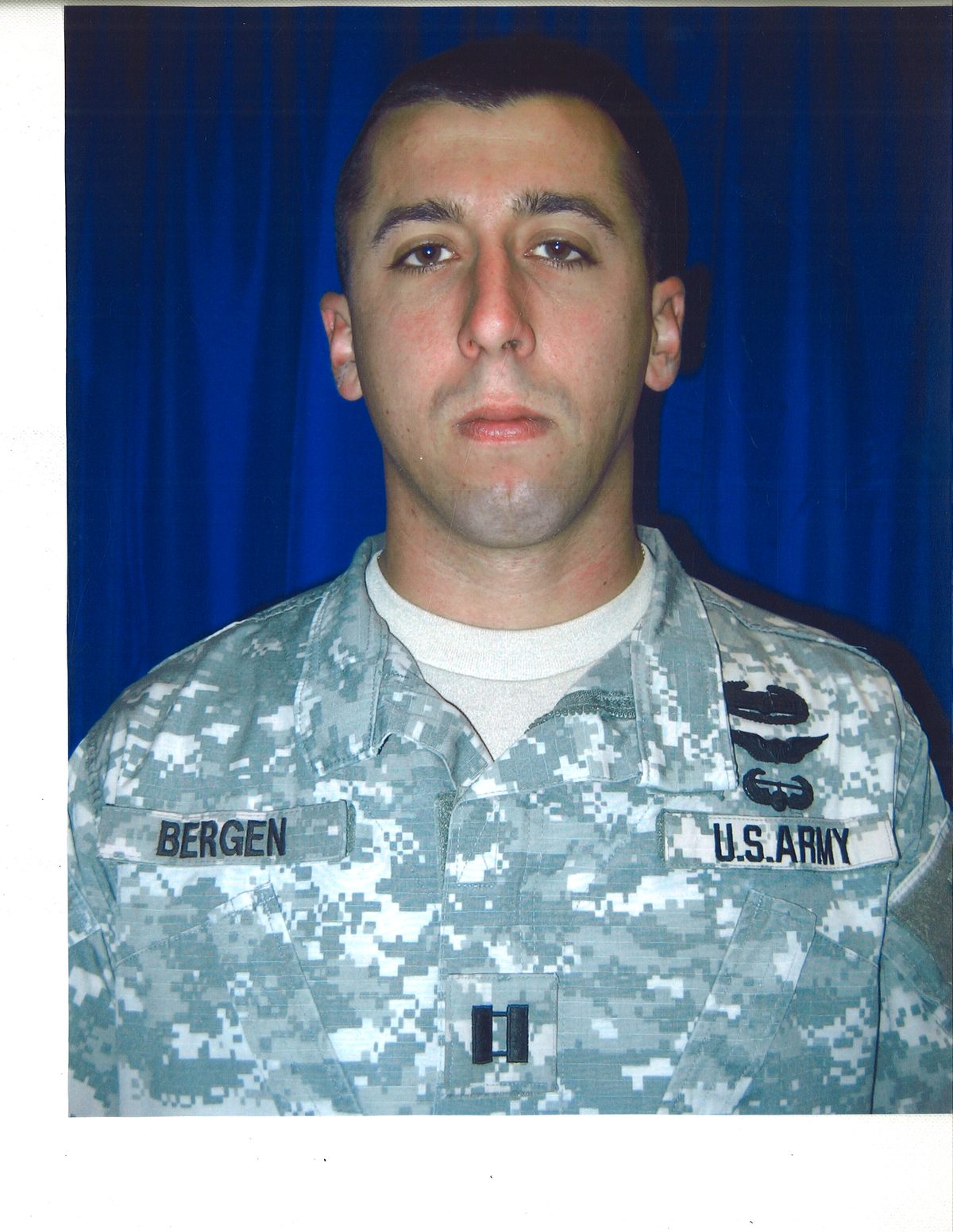 Captain Brian Bergen in Army uniform