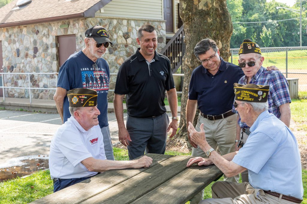 Brian Bergen with fellow veterans